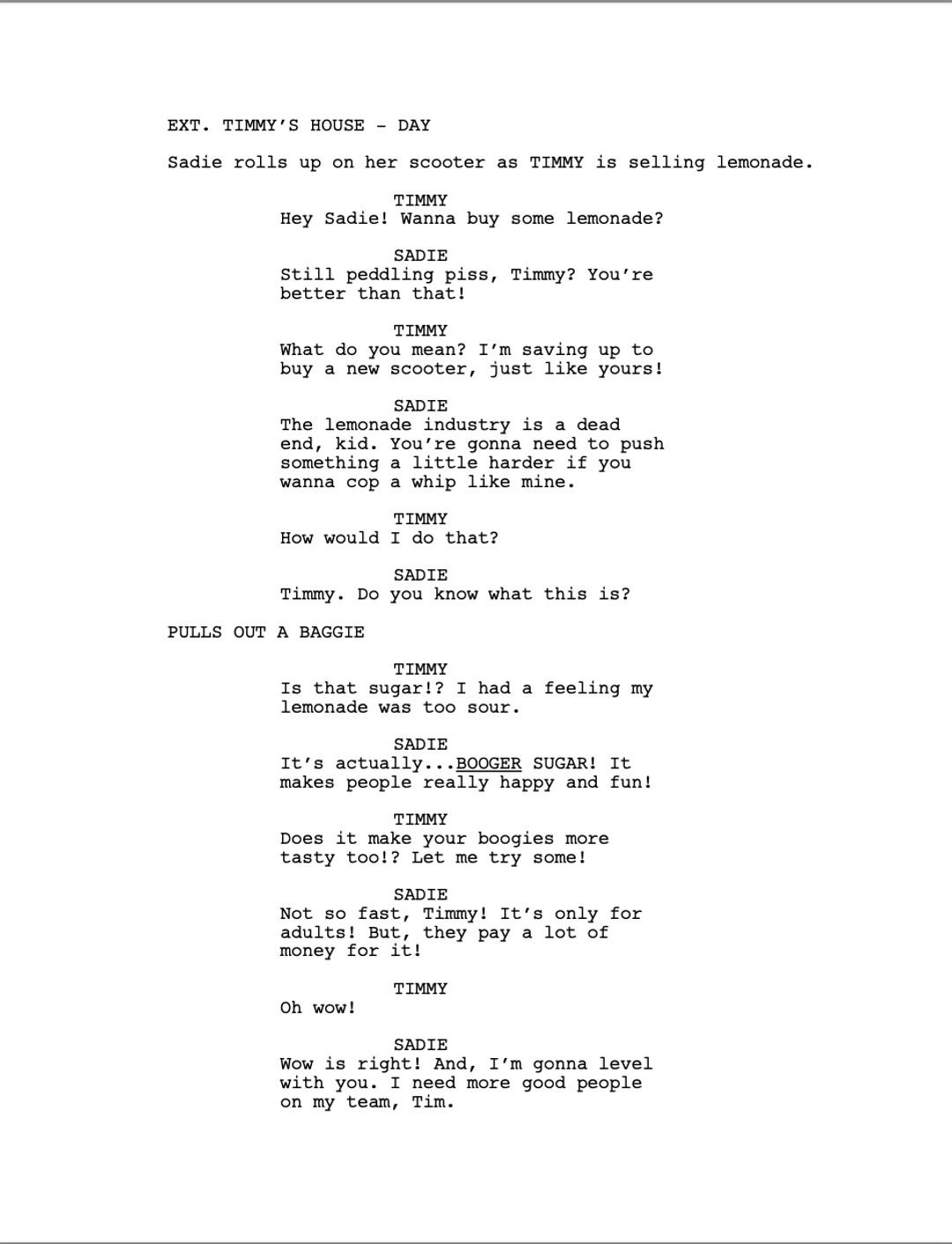 WEDNESDAY BTS - SADIE EPISODE 3 SCRIPT! VOTED BY YOU! – Rotted