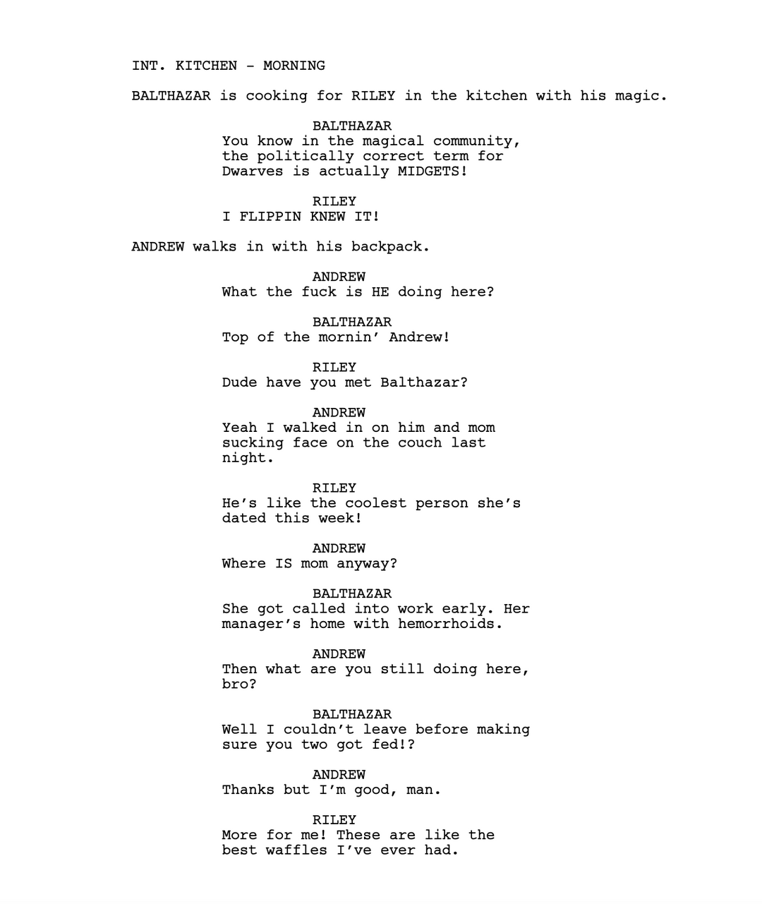 WEDNESDAY BTS - WIZARD STEPDAD EP 2 SCRIPT!