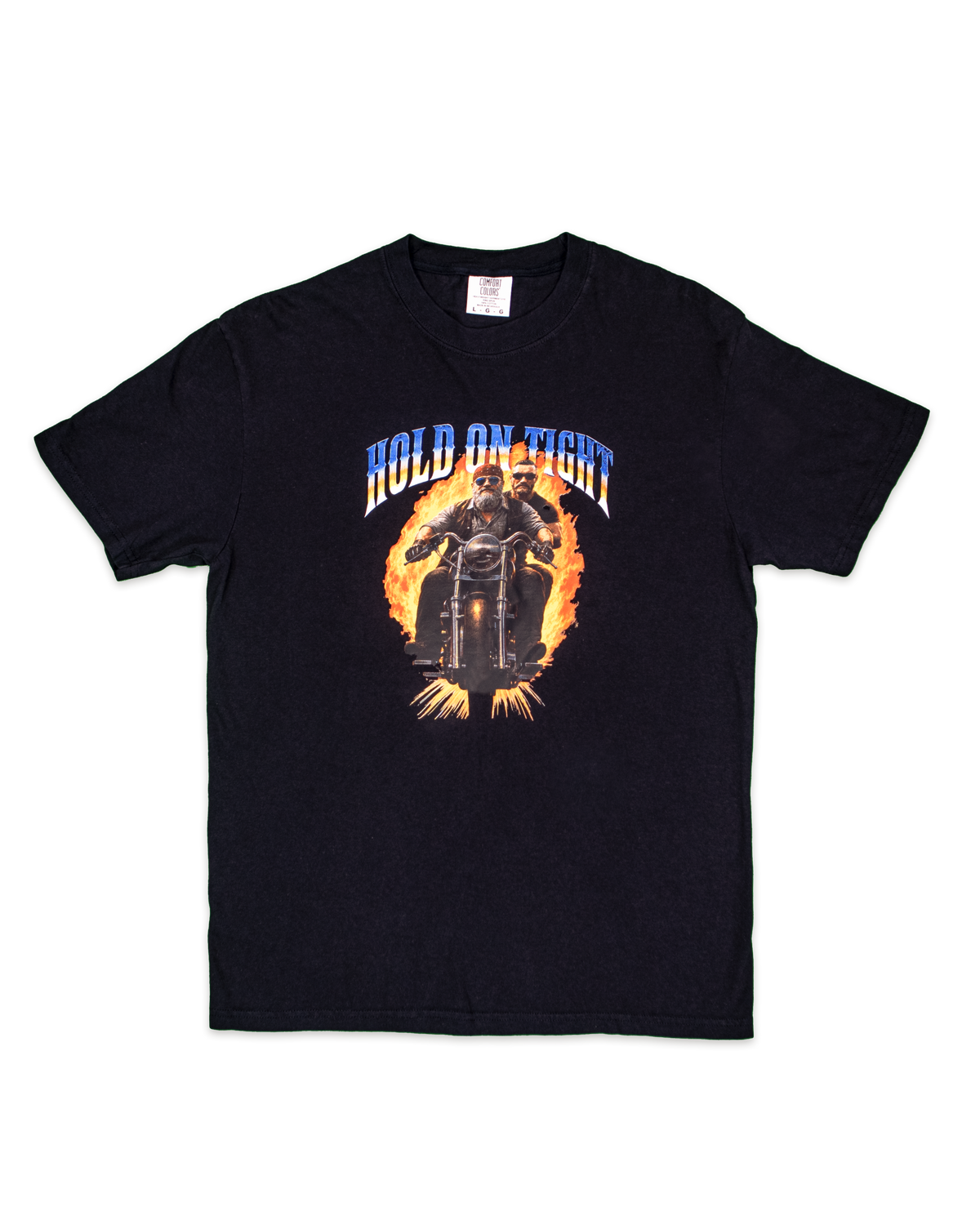 Bikers Hold On T-Shirt - Black