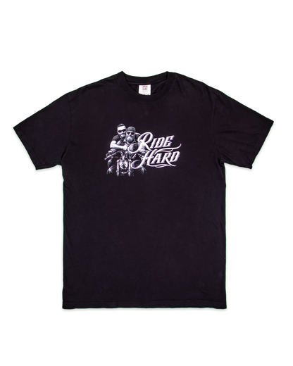 Bikers Ride Hard T-Shirt - Black